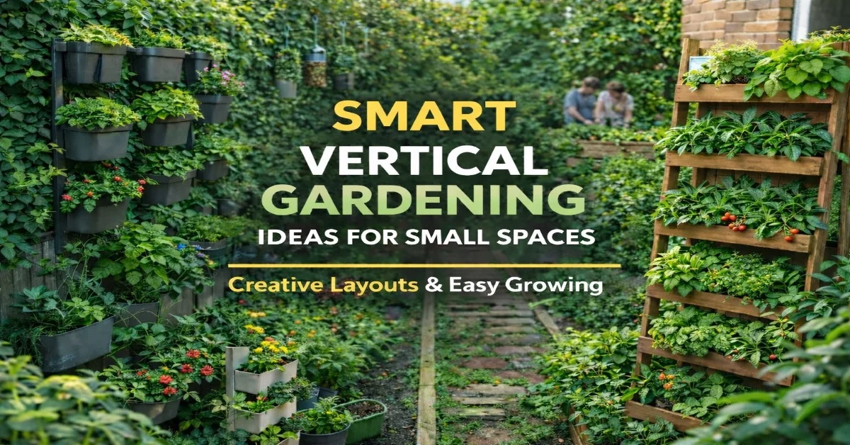 Best Vertical Gardening Ideas for Small Spaces: Smart Vertical Gardening Solutions & Space-Saving Tips